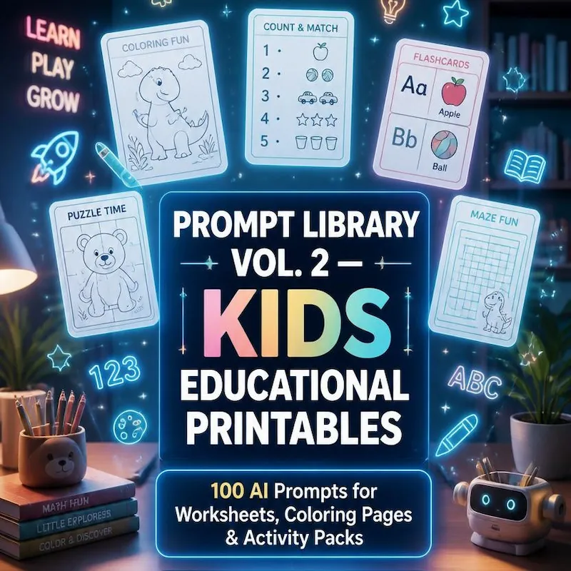 AI Prompts for Kids Printables